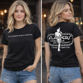 Flappers Comedy Club & Restaurant - Black & White T-Shirt